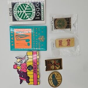 Wisconsin State Fair Pins Collectible  Lot 7 Vintage WI